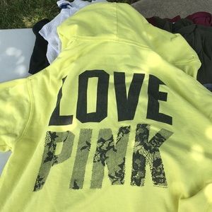 VICTORIA SECRET-PINK zip up hoodie